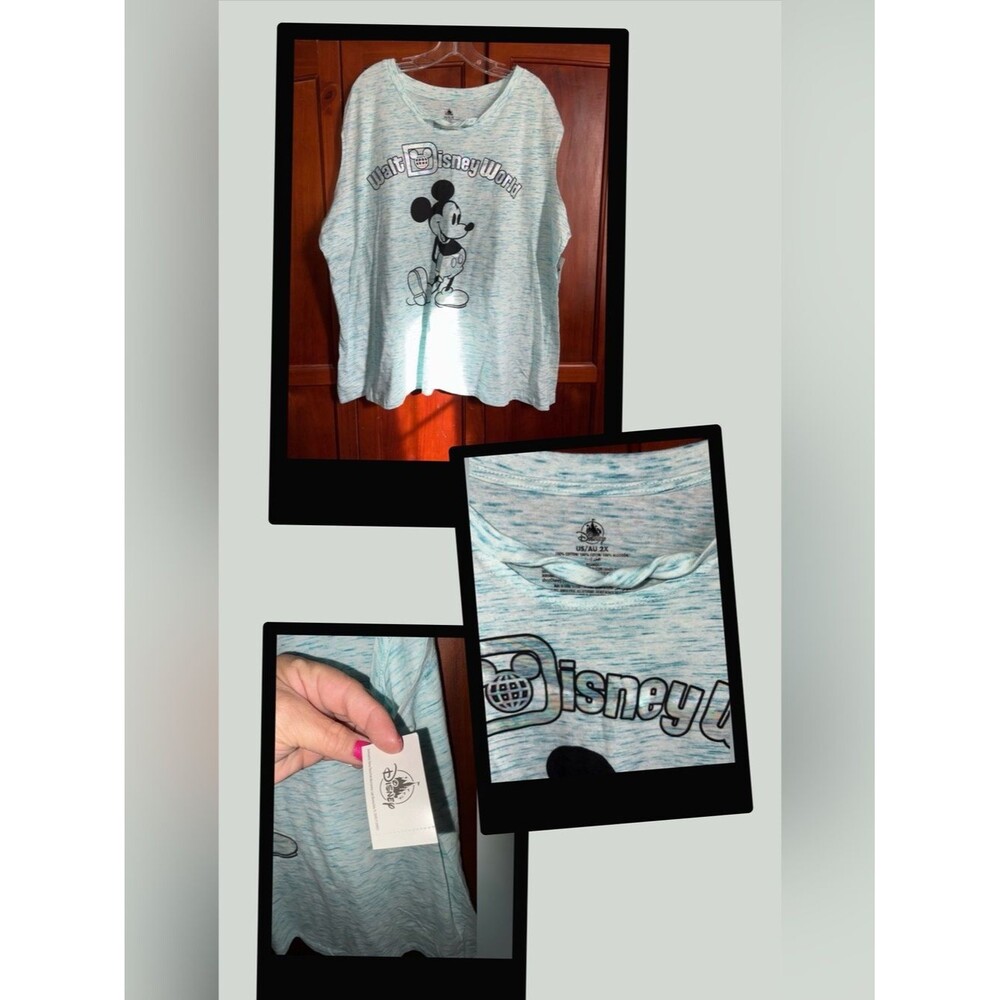 Disney Light Blue Graphic Tee #1443